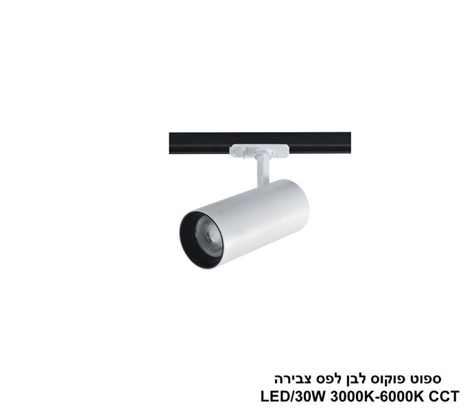 ***ספוט פוקוס לבן לפס צבירה CCT 30W (25408)