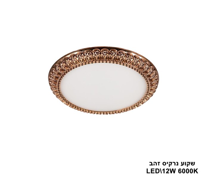 ***שקוע נרקיס LED 12W זהב (23526)