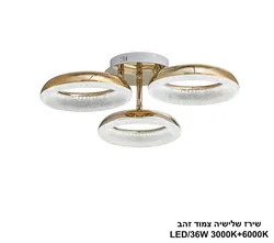 שירז שלישיה צמוד זהב LED
