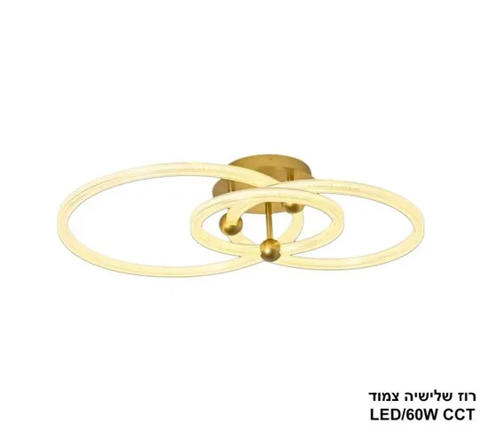 רוז שלישיה צמוד LED.