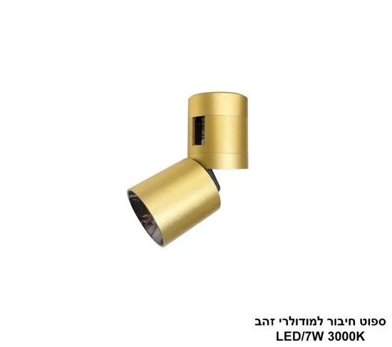 ספוט חיבור למודולרי זהב 7W.