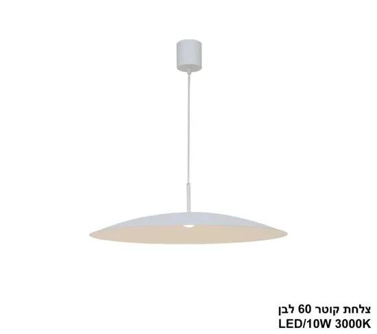 צלחת קוטר 60 לבן